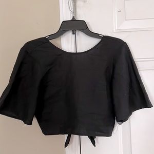 Open back crop top NWT